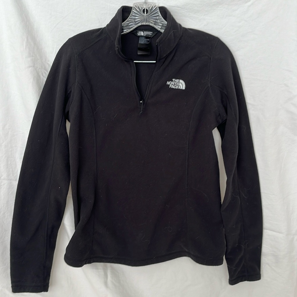 XS The North Face quarter zip black pullover, Excellent condition.